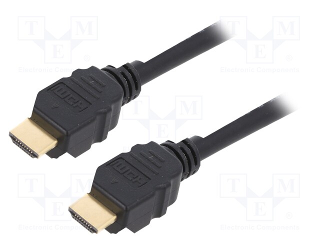 Cable; HDMI 2.1; HDMI plug,both sides; 2m; black