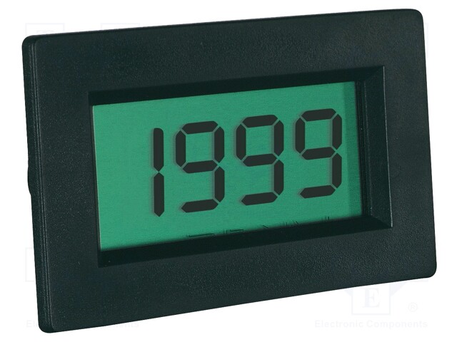 Voltmeter; digital,mounting; 0÷199.9mV; VDC accuracy: ±0,5%; 70mA