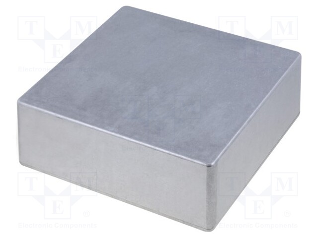 Enclosure: multipurpose; X: 188mm; Y: 188mm; Z: 67mm; 1590; aluminium