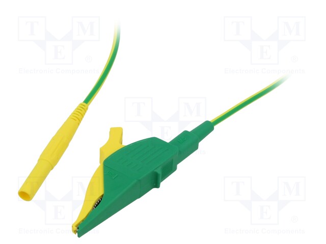 Test lead; 32A; banana plug 4mm,aligator clip; insulated