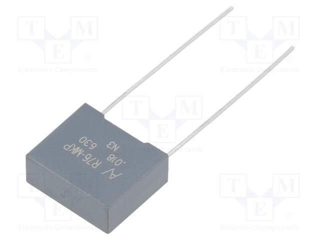 Capacitor: polypropylene; 0.015uF; ESR: 42.44mΩ; THT; ±5%; 2.612A