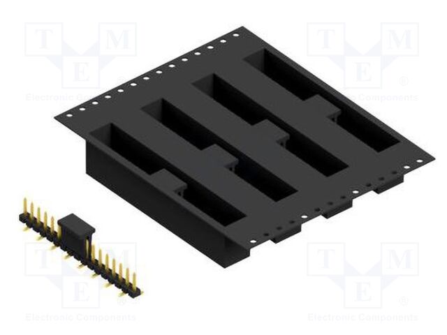 Connector: pin strips; pin header; male; PIN: 17; 2.54mm; SMT; 1x17