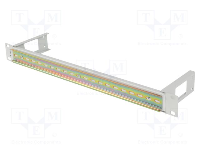 Mounting rail; 1U; grey; Standard: 19"