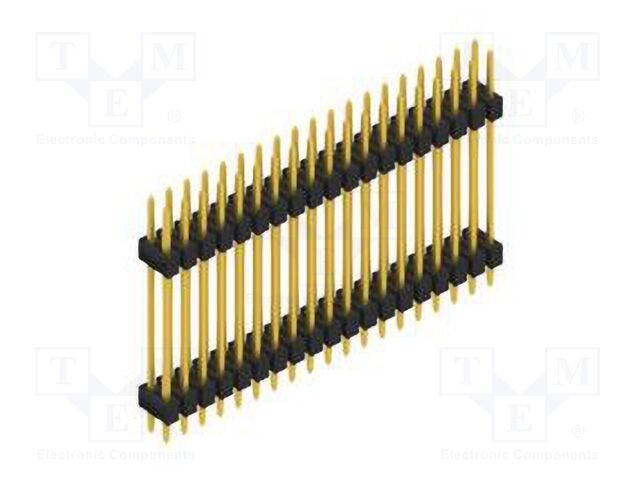 Connector: pin strips; pin header; male; PIN: 38; 2.54mm; THT; 2x19