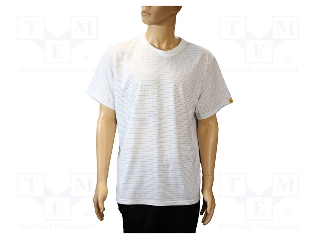 T-shirt; ESD; XXXXL; IEC 61340; cotton,polyester,carbon fiber