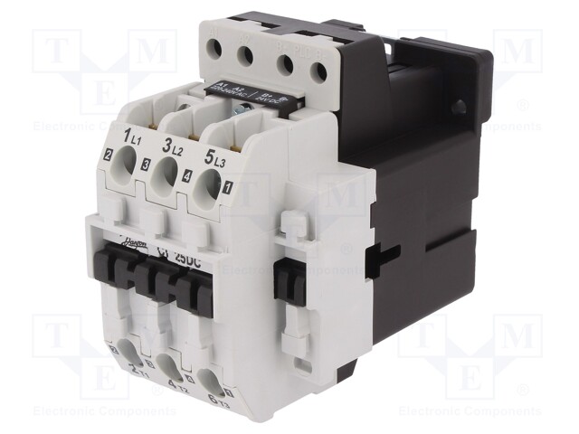Contactor: 3-pole; NO x3; 230VAC; 25A; DIN,panel; CI 25; -30÷60°C