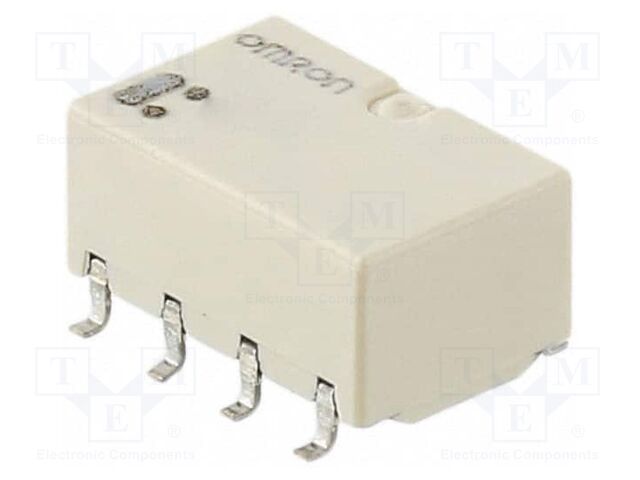Relay: electromagnetic; DPDT; Ucoil: 5VDC; Icontacts max: 1A; PCB