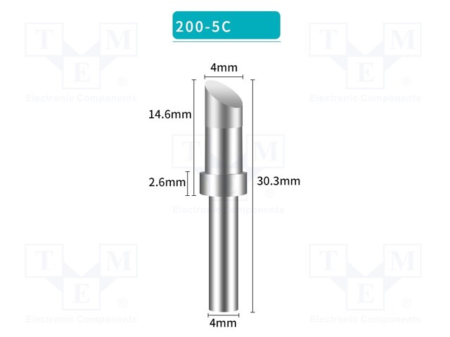 Tip; hoof; 5mm; for soldering station; BK3500