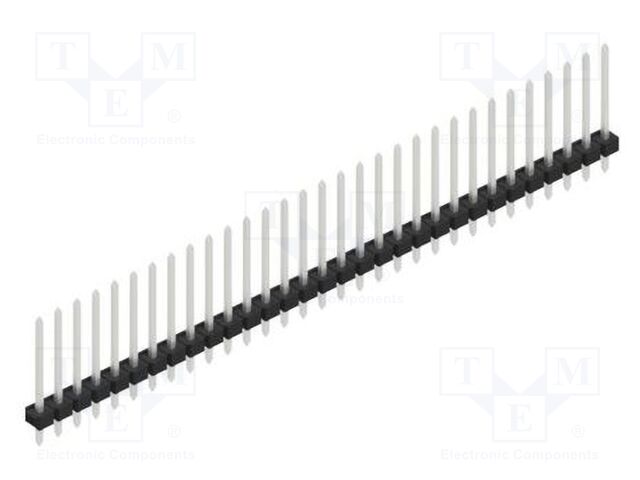 Connector: pin strips; pin header; male; PIN: 31; 2.54mm; THT; 1x31