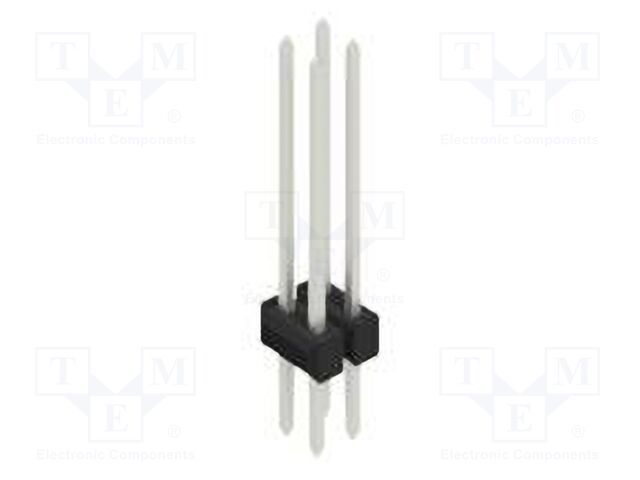Connector: pin strips; pin header; male; PIN: 4; 2.54mm; THT; 2x2