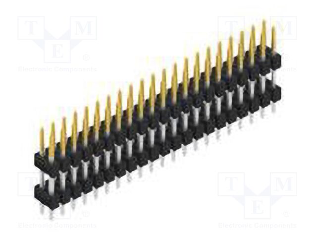 Connector: pin strips; pin header; male; PIN: 42; 2.54mm; THT; 2x21