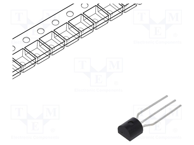 Transistor: PNP; bipolar; 25V; 1.5A; 1W; TO92