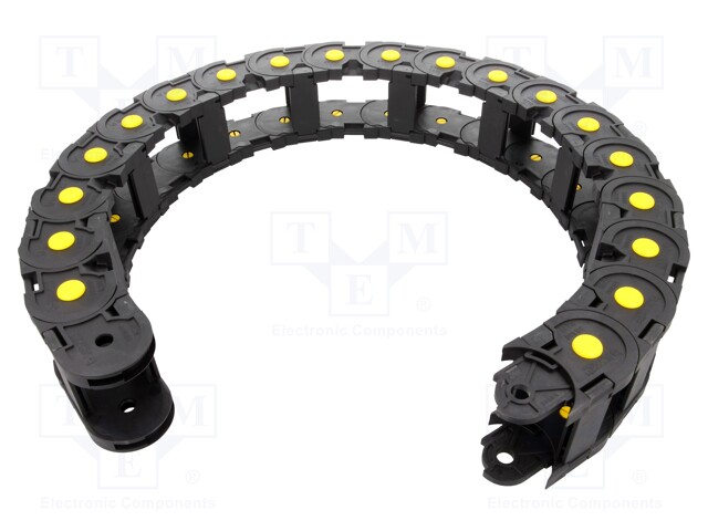 Cable chain; Series: Medium; Bend.rad: 200mm; L: 1000mm