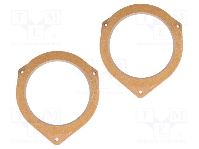 Spacer ring; MDF; 130mm; Fiat,Ford; impregnated,varnished