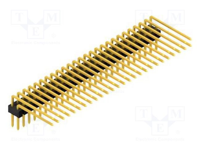 Connector: pin strips; pin header; male; PIN: 52; 2.54mm; THT; 2x26