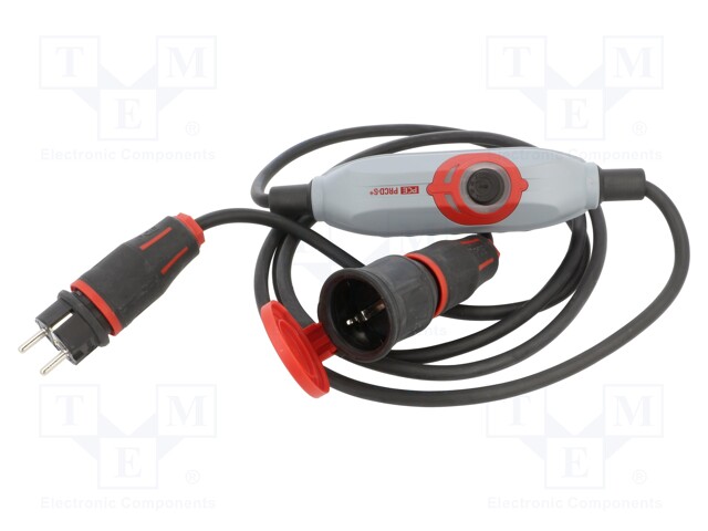 Transition: adapter cable; 2P+PE; 230VAC; 16A; PIN: 3