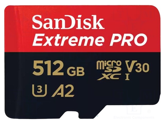 Memory card; Extreme Pro,A2 Specification; microSDXC; 512GB