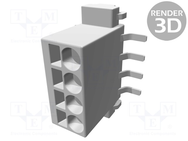 Connector: wire-board; female; PIN: 4; 2.54mm; Series: har-flexicon