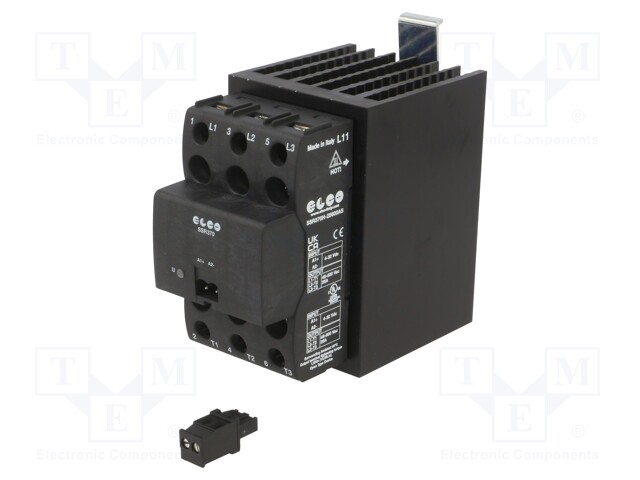 Relay: solid state; 25A; Uswitch: 48÷600VAC; 3-phase; -40÷80°C