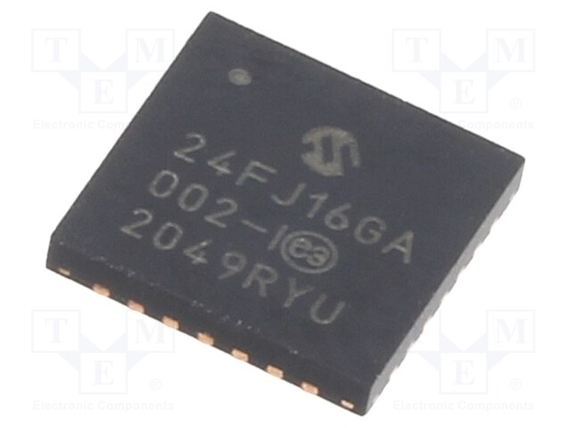 PIC microcontroller; Memory: 16kB; SRAM: 4.096kB; 32MHz; 2÷3.6VDC