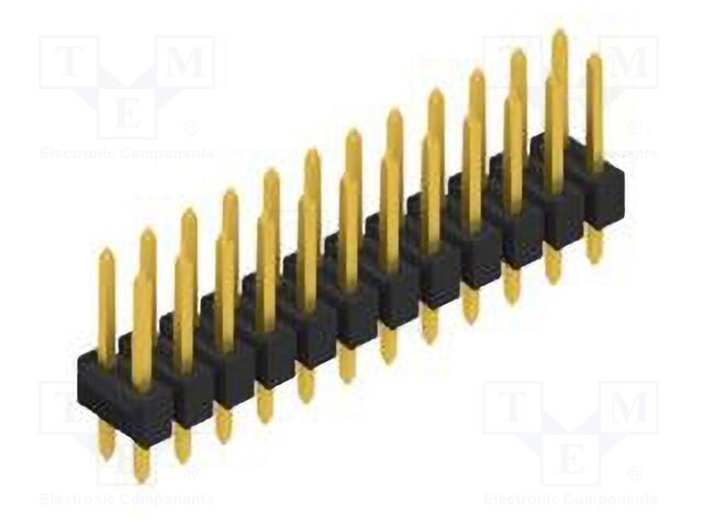Connector: pin strips; pin header; male; PIN: 24; 2.54mm; THT; 2x12