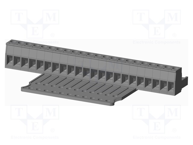 Connector: pluggable terminal block; plug; female; straight; grey