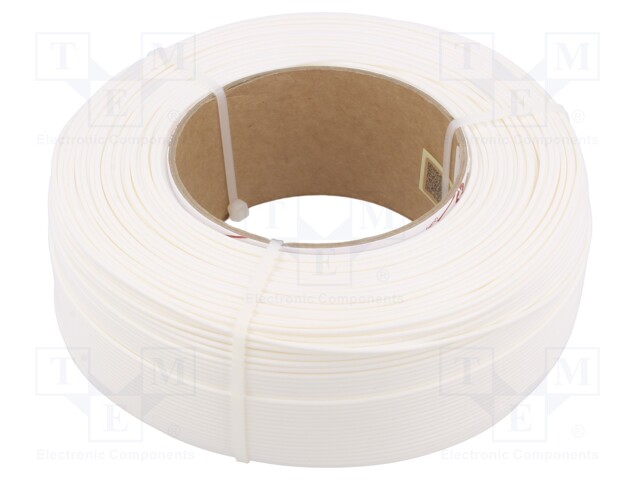 Filament: PLA; 1.75mm; white; 190÷225°C; 1kg; Table temp: 40÷60°C