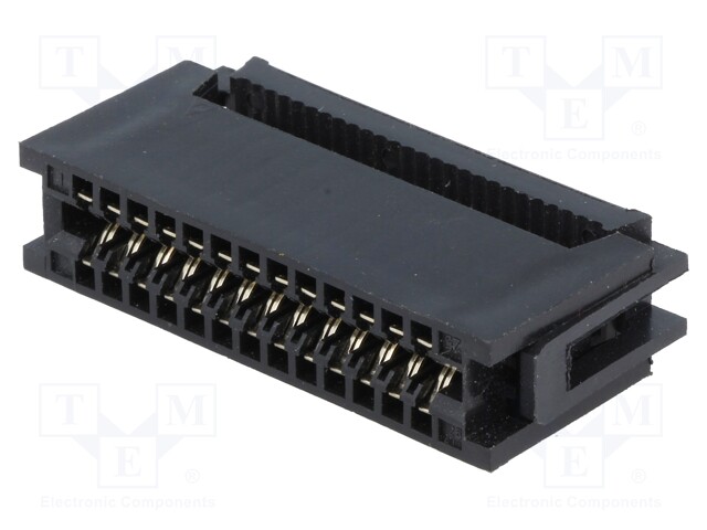 IDC; PIN: 26; card edge; IDC; for ribbon cable; 1.27mm; gold flash