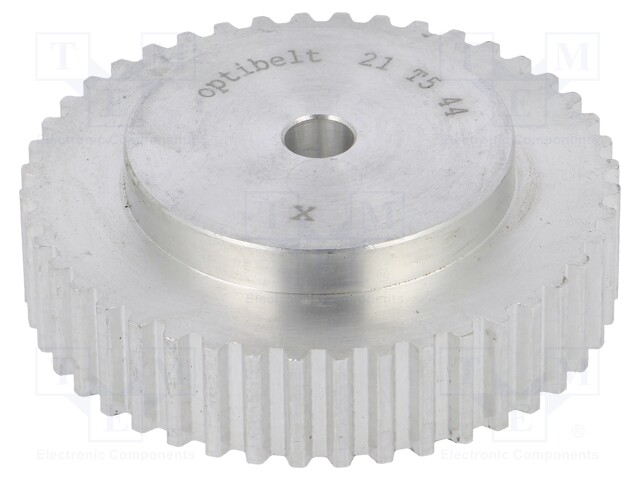 Belt pulley; T5; W: 10mm; whell width: 21mm; Ø: 69.2mm; aluminium