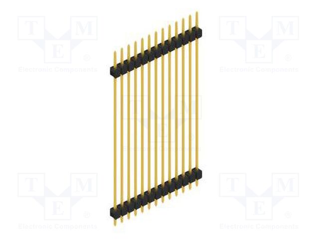 Connector: pin strips; pin header; male; PIN: 13; 2.54mm; THT; 1x13
