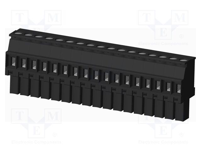 Connector: pluggable terminal block; plug; female; angled 90°