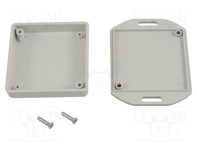 Enclosure: multipurpose; X: 60mm; Y: 60mm; Z: 15mm; with fixing lugs