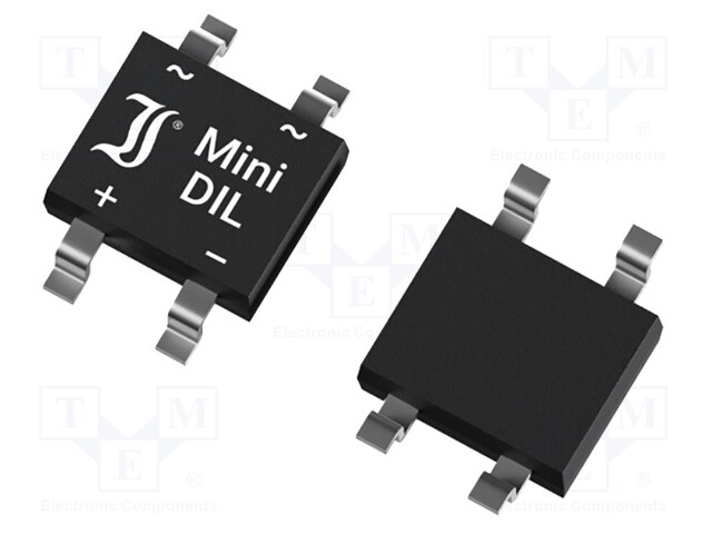 Single-phase bridge rectifier; Urmax: 80V; If: 0.8A; Ifsm: 40A