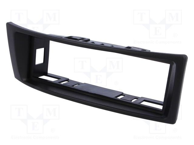 Radio mounting frame; Renault; 1 DIN; black