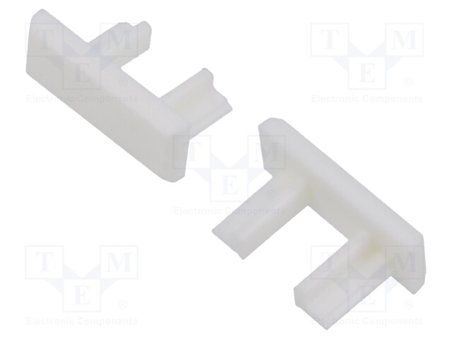 Cap for LED profiles; white; MICRO-PLUS