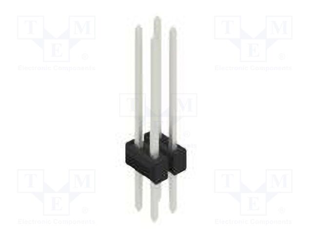 Connector: pin strips; pin header; male; PIN: 4; 2.54mm; THT; 2x2