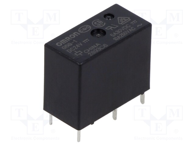 Relay: electromagnetic; SPDT; Ucoil: 24VDC; Icontacts max: 10A