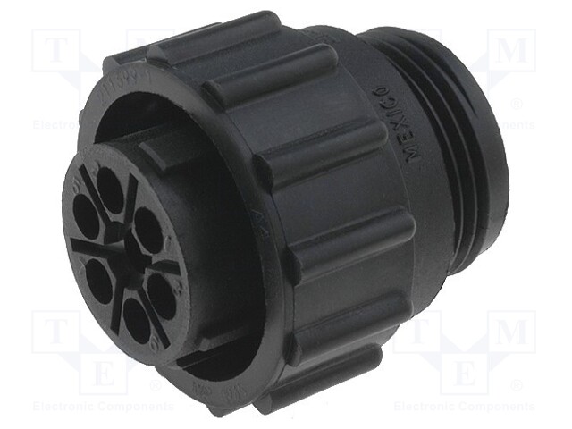 Plug; female; PIN: 7; w/o contacts; CPC Series 1; for cable