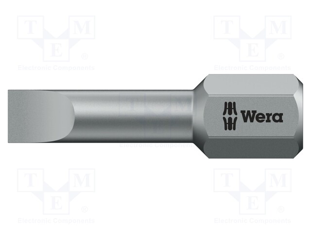 Screwdriver bit; slot; 8,0x1,6mm; Overall len: 25mm; Torsion