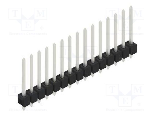Connector: pin strips; pin header; male; PIN: 15; 2.54mm; THT; 1x15