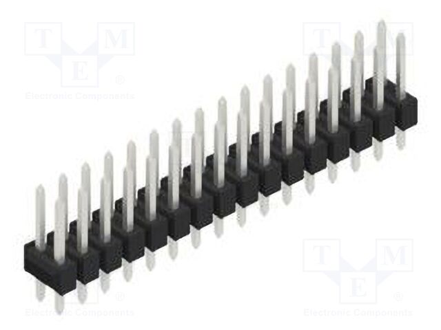 Connector: pin strips; pin header; male; PIN: 32; 2.54mm; THT; 2x16