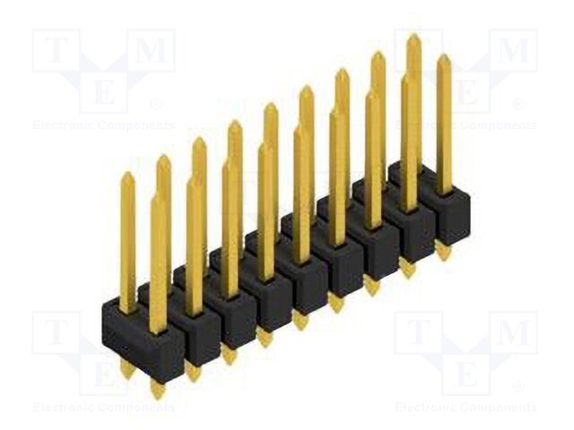 Connector: pin strips; pin header; male; PIN: 18; 2.54mm; THT; 2x9