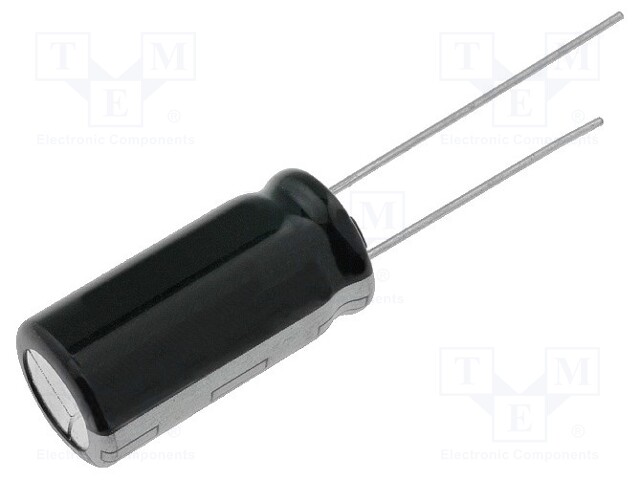 Capacitor: electrolytic; THT; 100uF; 400VDC; Ø18x40mm; Pitch: 7.5mm