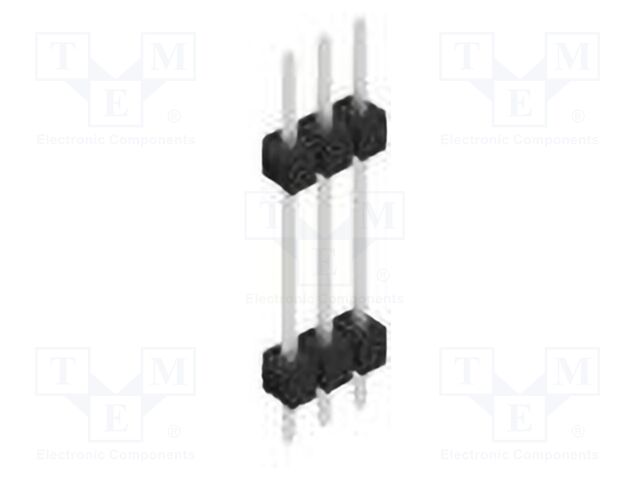 Connector: pin strips; pin header; male; PIN: 3; 2.54mm; THT; 1x3