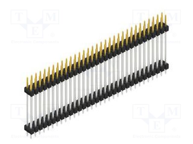 Connector: pin strips; pin header; male; PIN: 64; 2.54mm; THT; 2x32