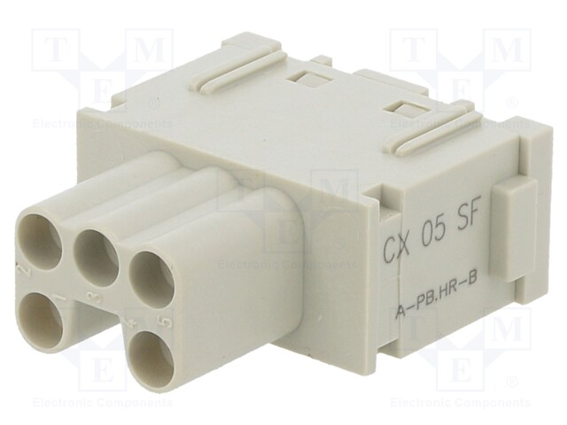 Connector: HDC; module; male; MIXO; PIN: 5