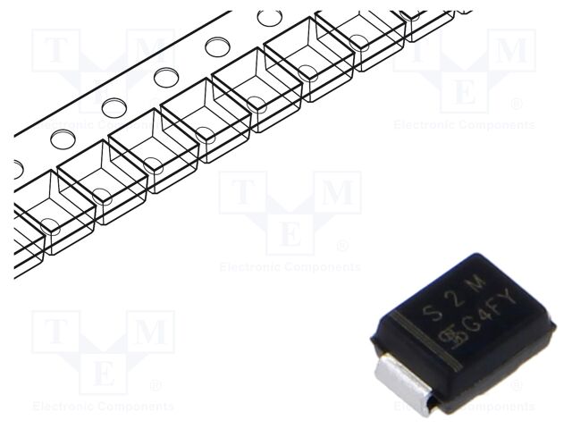 Diode: rectifying; SMD; 1kV; 2A; SMB; reel,tape