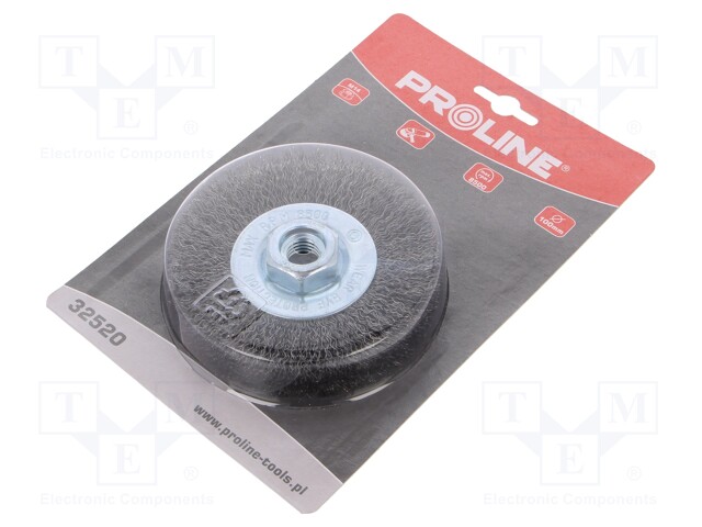 Wheel brush; 100mm; Mounting: M14
