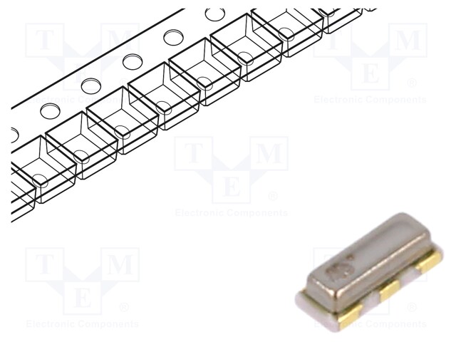 Resonator: ceramic; 16MHz; SMD; 3.2x1.3x0.9mm; Tol: ±0.5%; 5pF