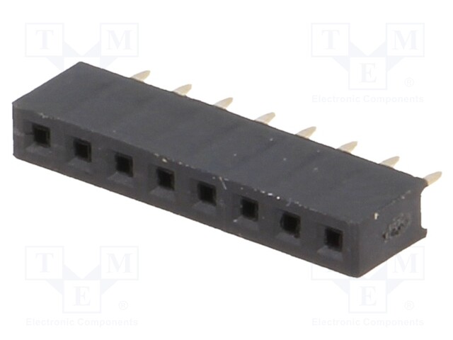 Socket; pin strips; female; PIN: 8; straight; 2mm; THT; 1x8